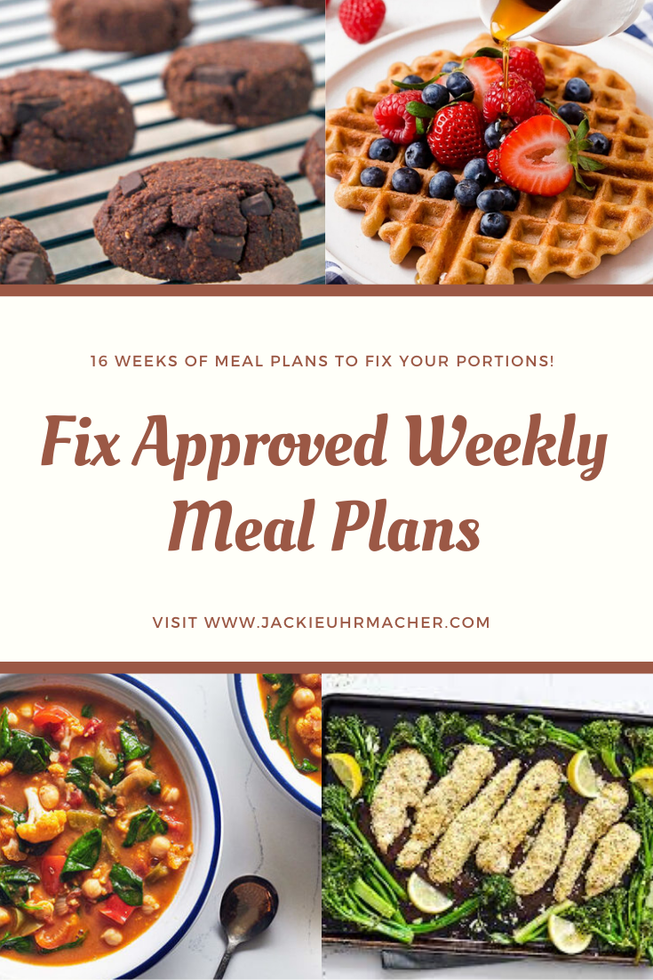 Fix Approved Weekly Meal Plans - Snarky Mother Reader